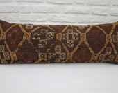 16x42 pillow cover embroidered kilim pillow geometric kilim pillow 40x107 cm bench pillow vintage kilim pillow boho pillow throw pillow 530