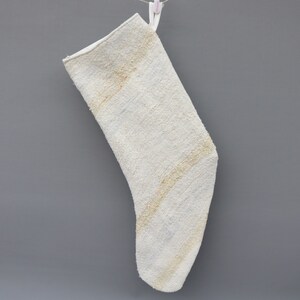 Gift Christmas Stocking, Beige Stocking, Hemp Christmas Socks, Kilim Stocking, Santa Cruz Stocking, Christmas Stocking, Christmas Gift 125