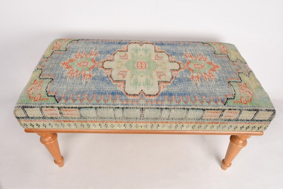 Frontdoor Bench, Sitting Bench,Window Bench Seat, Desk Bench, Hallway Bench, Turkish Rug Bench, Kitchen Furnitures, Bohemian Bench