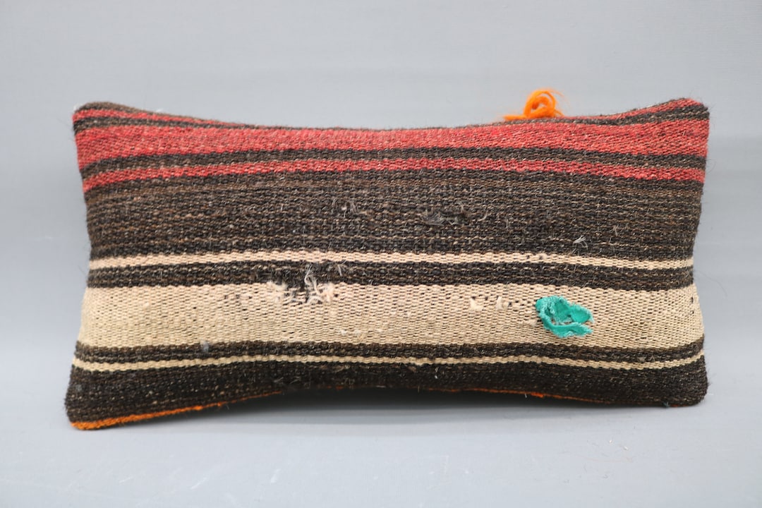 Antique Pillows, Personalized Gift, Throw Pillow Cover, 8x16 Red Pillow