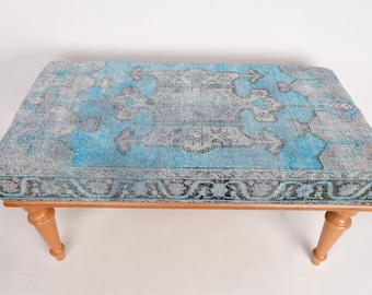 Window Bench Seat, Porch Bench, Piano Bench, Home Decor Bench, Sitting Bench, Turkish Rug Bench, Upholstered Bench,Ottoman Bench,