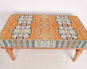 Coffee Bench, Handmade Bench,  Porch Bench, Bohemian Bench, Home Decor Bench,Bench For Bedroom, Kitchen Furnitures, Sitting Bench,