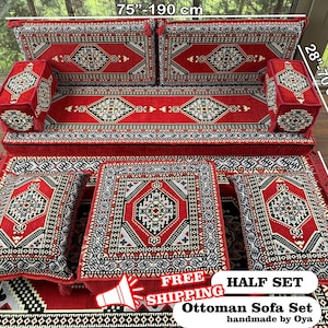 Sectional Floor Seating, Majlis Seating, Living Room Floor Sofa, Ottoman Floor Seating, Traditional Floor Sofa, U-shaped Floor Cushion
