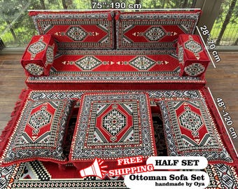 Sectional Floor Seating, Majlis Seating, Living Room Floor Sofa, Ottoman Floor Seating, Traditional Floor Sofa, U-shaped Floor Cushion