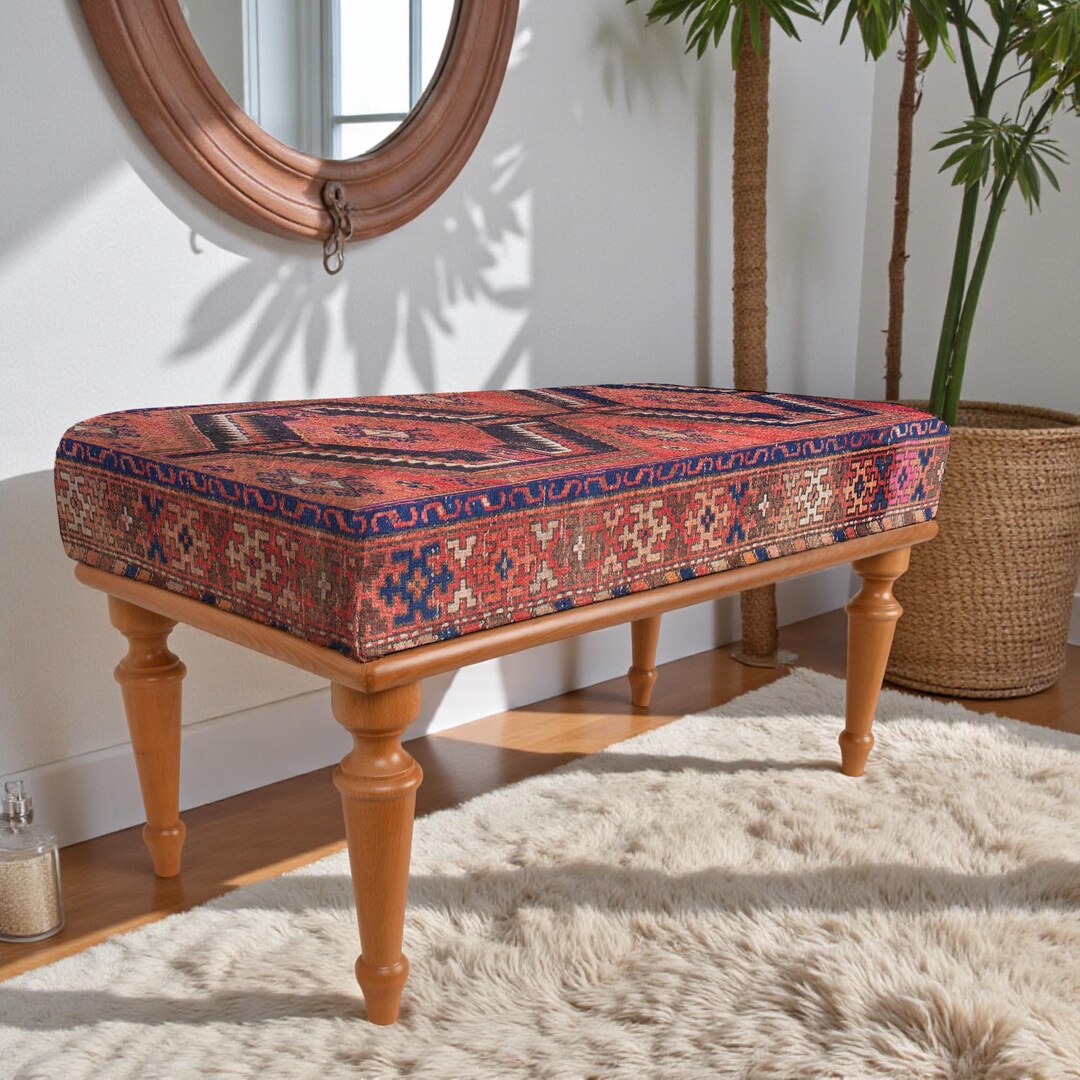 Geometric Pattern Bench, Moroccan Style Bench, Frontdoor Bench, Sitting ...