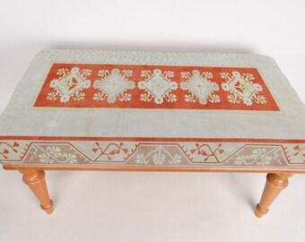 Frontdoor Bench, Ottoman Bench, Upholstered Bench, Turkish Rug Bench, Kilim Bench, Home Decor Bench, Handmade Bench, Sitting Bench,