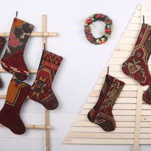 Handmade Christmas Socks, Santa Claus Gifts, Ornament Stockings, Luxury Unique Stocking, Family Set Christmas Stockings, Candy Stockings,