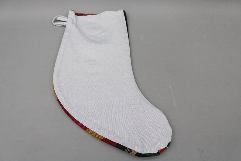Christmas Stocking 1384 Striped Woven Stocking,Christmas Decor,Gift Stocking,Xmas Stocking Personalization Stocking,Tribal Kilim Stocking