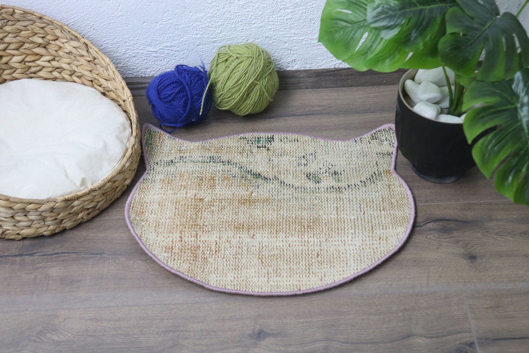 Pet Supplies, Feeding Pad, Cat Pad, Beige Mat, Rug Mat, Vintage Pad ...