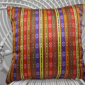 Almohada personalizada, fundas de almohada Kilim, almohadas Kilim, funda de cojín de tiro lindo 16x16, almohada de almohada de doble cara, fundas de almohada a rayas, 6