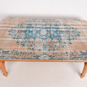 Hallway Bench, Bohemian Bench, Turkish Rug Bench, Ottoman Bench, Vanity Bench, Home Decor Bench, Handmade Bench, Bench For Bedroom