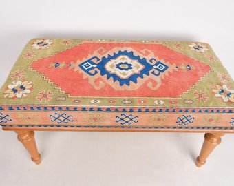 Window Bench Seat,  Sitting Bench, Home Decor Bench, Dining Room Bench, Bohemian Bench, Vanity Bench, Handmade Bench, Bench For Bedroom