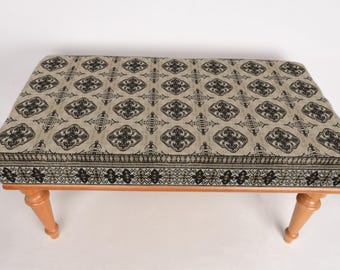 Upholstered Bench, Window Bench Seat, Ottoman Bench, Coffee Bench, Wood Work Bench, Home Decor Bench, Handmade Bench, Bench For Bedroom