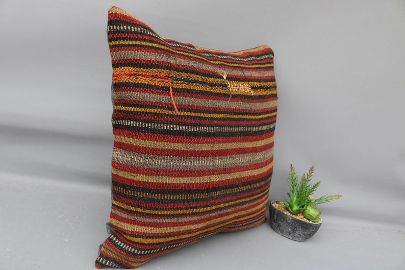Striped Pillow 4936 20x20 Anatolian Pillow,Sofa Pillow Covers,Throw Pillow,Red Pillow Turkey Kilim Pillow Decorative Pillow,Best Pillow