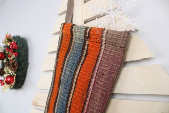 Weldomcor 4 Pezzi Calze di Natale da Appendere, 46 cm Calze di Natalizie a Maglia Grandi Calza Befana Natale per Camino Albero Natale Decorazioni Feste di Natale (Rosso, Bianco, Verde