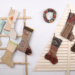 Ethnic Stocking, Gift Stocking, Antique Stocking, Christmas Decor, Decorative Christmas Stocking, Handmade Christmas Stocking, Xmas Stocking