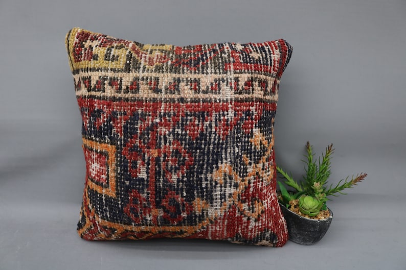 Black Pillow 8340 Sofa Pillow Rug Pillow Best Pillow Embroidered Pillow Kilim Ottoman Throw Pillow 16x16 Cover Case Sofa Pillow