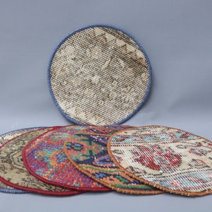 Mesa, Juego de seis, Accesorio de comedor, Posavasos rojo, Alfombra Supla, El mejor plato, Decoración de mesa Supla, Mantel individual antideslizante