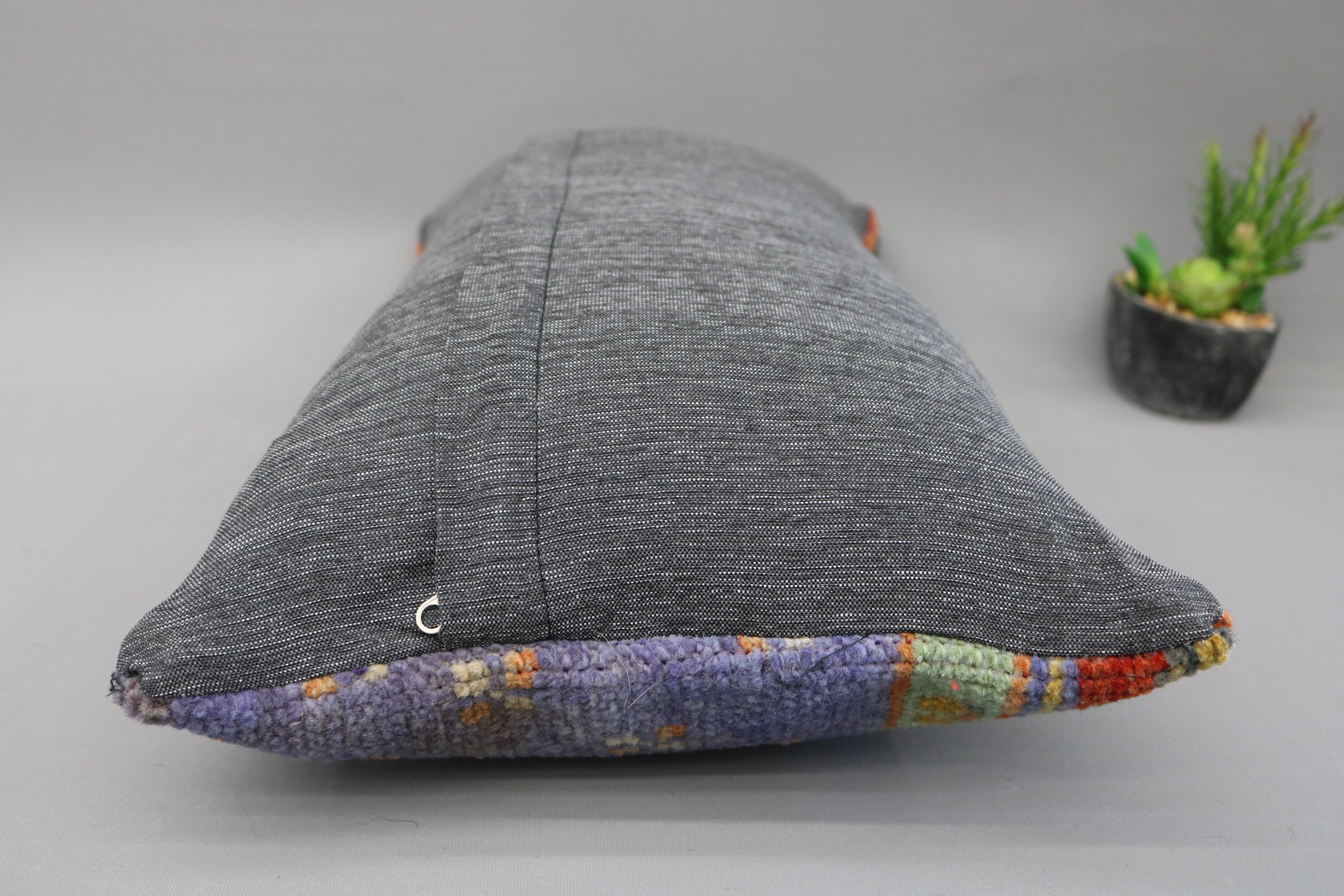 Rug Pillow Throw Pillow 12x24 Pillow Cover Turkish Blue Etsy