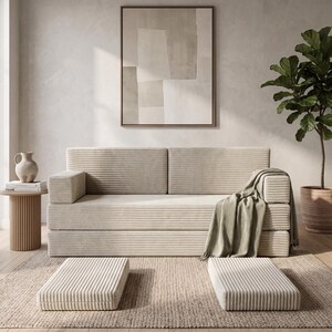 Lyxig manchestersoffa, soffgrupp i sammet, modern handgjord soffa, modulär loungesoffa, vardagsrumssoffa, bild 4