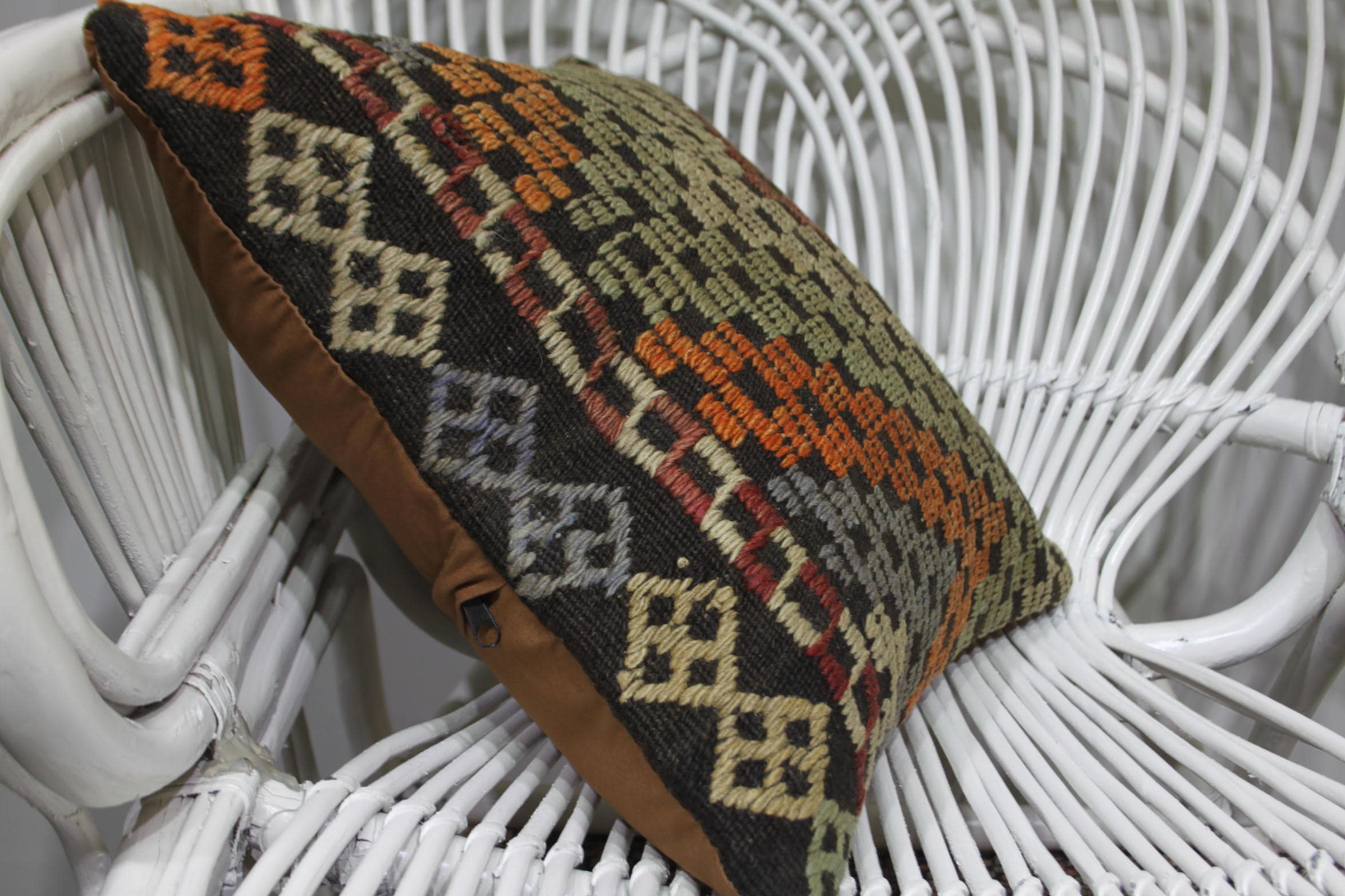 Turkish Pouf Moroccan Pillows 16x16 Sarikaya Kilim Pillows Etsy