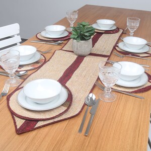 Patchwork Rug Decoration, Service Rug Placemat, Rug Table Runner and Set Of Six Supla, 12x56, Kitchen Design, Dinnerware Sets, 11