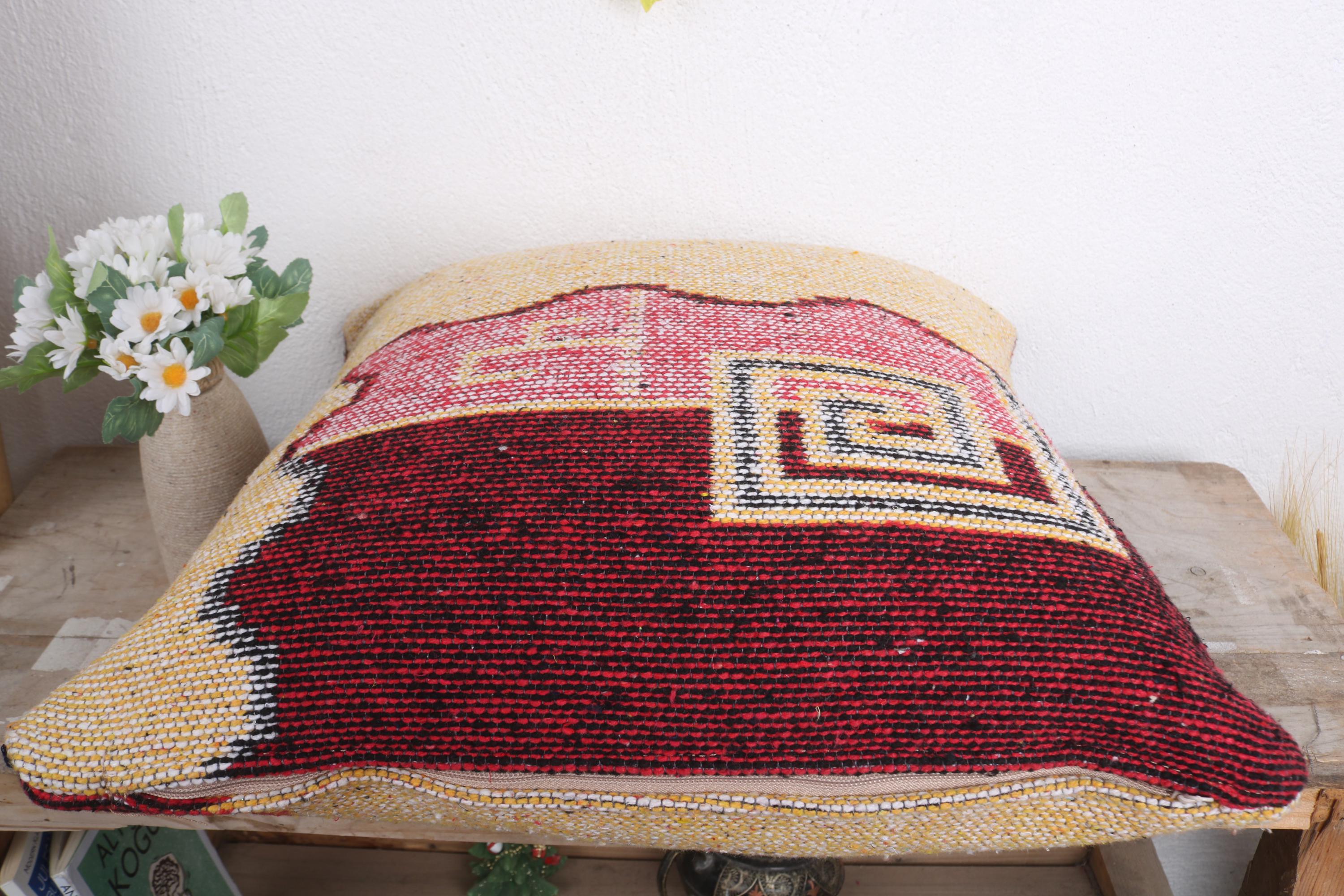 アンティーク枕、ギフト枕、18x18ヴィンテージキリム枕、ヴィンテージ