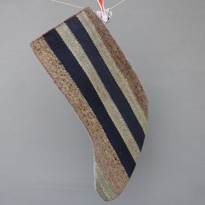 Anatolian Stocking, Xmas Stocking, Christmas Stocking, Wholesale Christmas, Kilim Stocking, Gift Stocking, Striped Handmade Stocking 1723