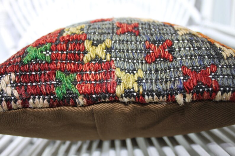 multicolored decorative design embroidered kilim pillows 10x20 lumbar throw pillow 25x50 cm cushion cover turkish kilim sofa pillows 302
