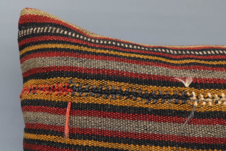 Striped Pillow 4936 20x20 Anatolian Pillow,Sofa Pillow Covers,Throw Pillow,Red Pillow Turkey Kilim Pillow Decorative Pillow,Best Pillow