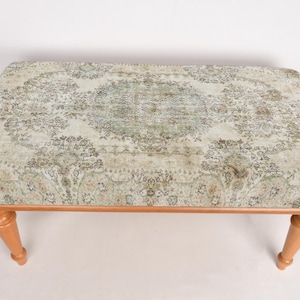 Piano Bench, Wood Work Bench, Sitting Bench, Vanity Bench, Porch Bench, Bohemian Bench, Mudroom Bench, Footstool Bench, Turkish Rug Bench,