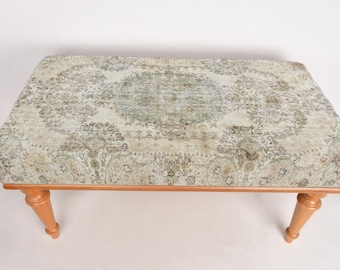 Piano Bench, Wood Work Bench, Sitting Bench, Vanity Bench, Porch Bench, Bohemian Bench, Mudroom Bench, Footstool Bench, Turkish Rug Bench,