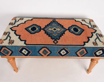 Dining Room Bench, Bohemian Bench, Vanity Bench,Window Bench Seat,  Sitting Bench, Home Decor Bench, Handmade Bench, Bench For Bedroom