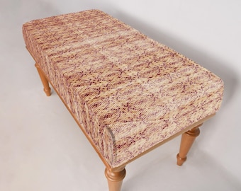 Piano Bench, Ottoman Bench, Dining Table Bench,  Upholstered Bench, Turkish Rug Bench, Kilim Bench, Home Decor Bench, Handmade Bench