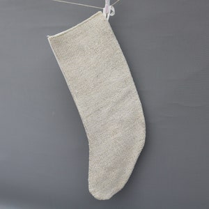 Gift Christmas Stocking, Beige Stocking, Hemp Christmas Socks, Kilim Stocking, Santa Cruz Stocking, Christmas Stocking, Christmas Gift 225