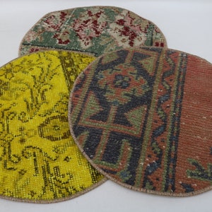 Wholesale Rug Supla, Set Of 6, Nomadic Supla, Rug Pillow Supla, Dining Room Decor, Service Placemat, 16x16,  Dining Accessory 28