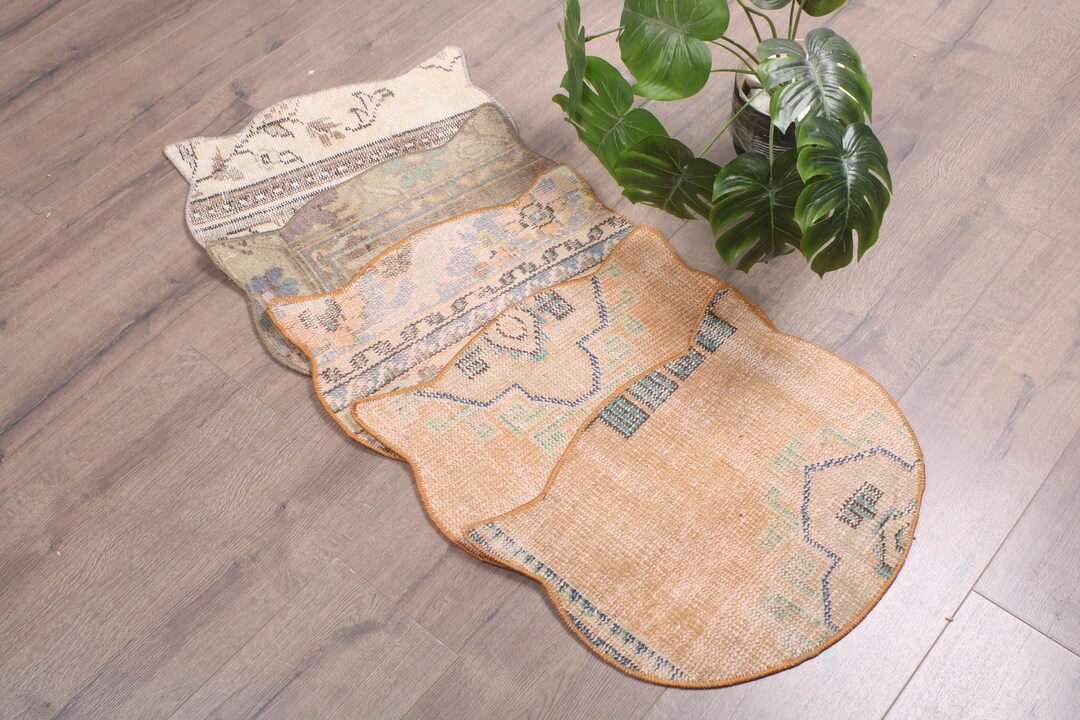 Cat Face Feeding Mat, Large Pet Food & Water Bowl Pad, Non-slip ...