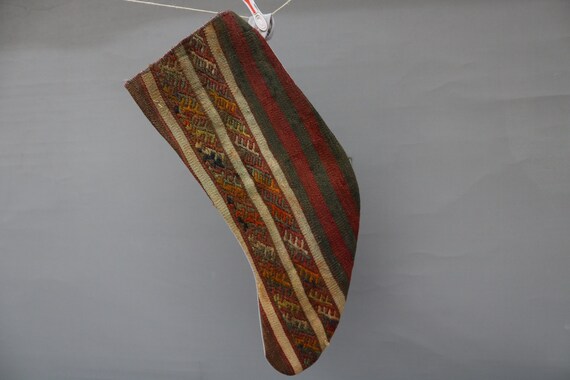 Christmas Stocking Hemp Handmade Stocking,Christmas Decor 1117 Gift Stocking,Xmas Stocking Kilim Stocking Monogrammed Stocking