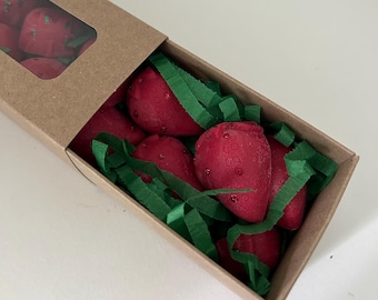 Pastillas de cera aromáticas con forma y aroma a fresa