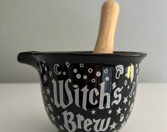 Bougie de soja Witch's Brew - Chaudron parfumé à la pomme, décoration d'Halloween
