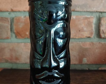 Vela de soja de vaso alto Tiki de ónix - Decoración de bar luau