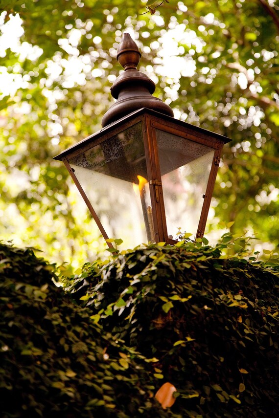 Gas Lantern Gas Street Lamp Alley Charleston Photography Etsy