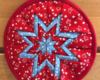 DIY kit to create folded star potholder