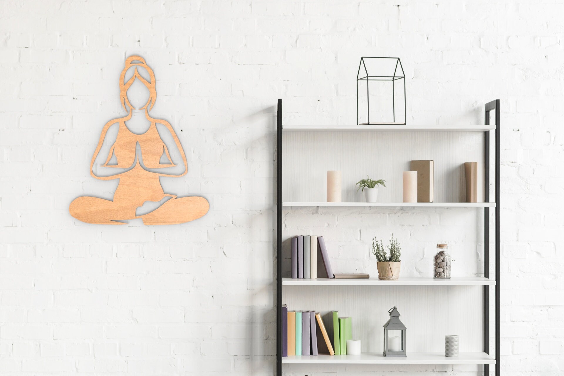 Yoga Wood Wall Art Studio Décor Spiritual Wood Wall Hanging Etsy