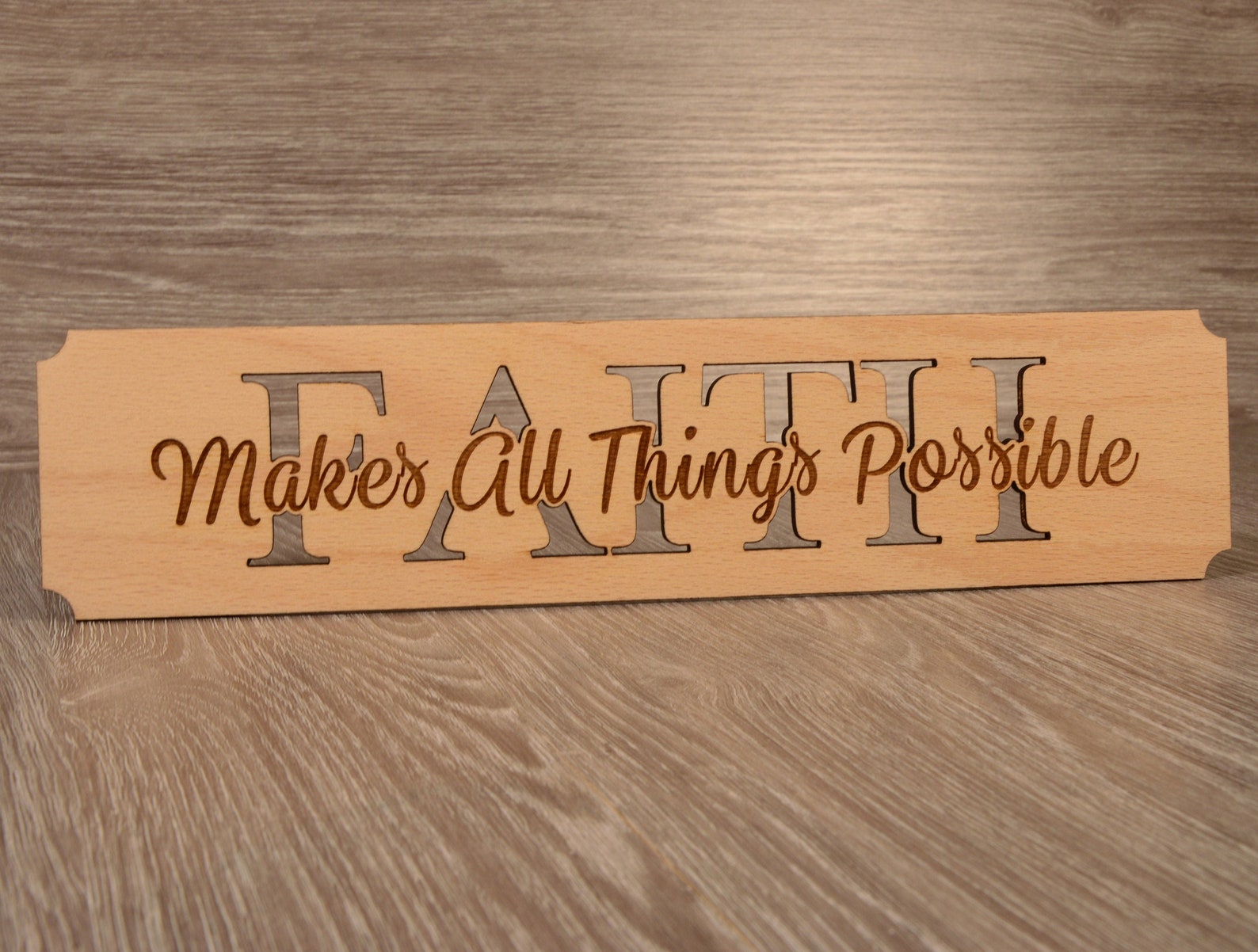 Faith Wall Sign Faith Wood Wall Art Faith Wall Decor Faith Etsy