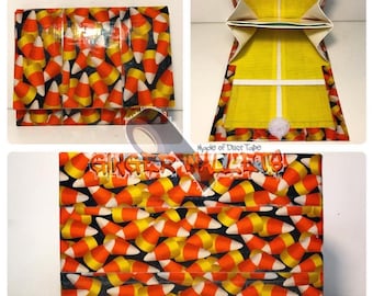 Candy Corn Duct Tape Accordion Wallet