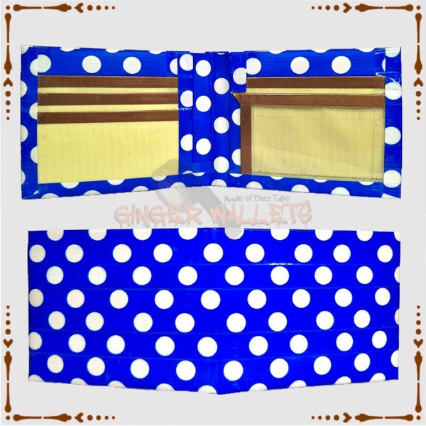 Polka-Dot Duct Tape Bifold Wallet