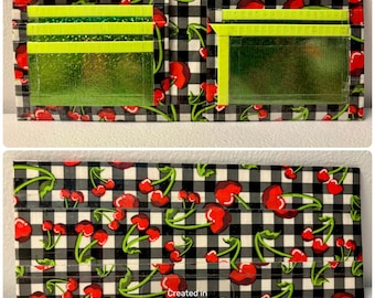 Cherry Picnic Duct Tape Bifold Wallet