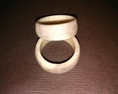 deer antler ring, whitetail horn ring, real horn, hand crafted, a perfect gift for dad or the outdoorsman in your family, outdoor, wearable