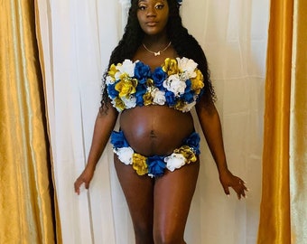 Maternity floral bra and panties clearance